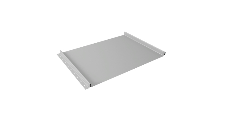 Кликфальц Grand Line 0,45 Drap TX с пленкой на замках RAL 7047 телегрей 4