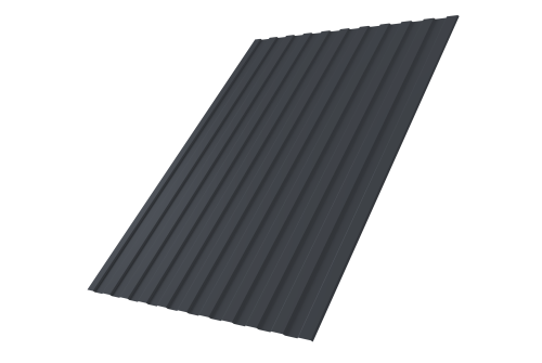 Профнастил С8А 0,5 PurPro Matt 275 RAL 7024 мокрый асфальт