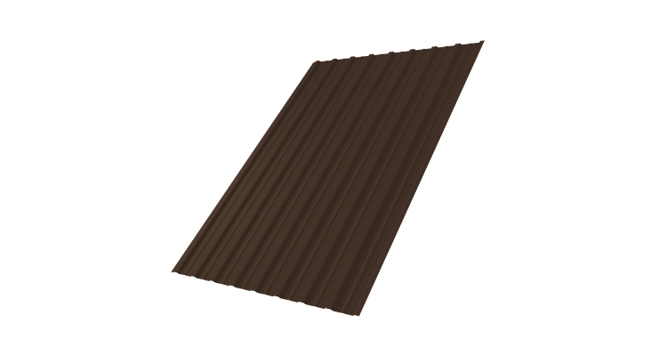 Профнастил С10A 0,4 PE-Double RAL 8017 шоколад