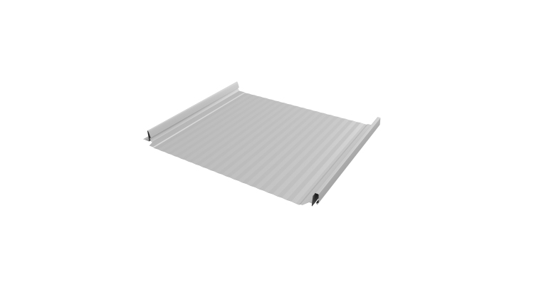 Кликфальц Pro Gofr Grand Line 0,45 Drap TX с пленкой на замках RAL 7047 телегрей 4