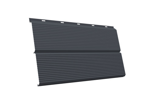 ЭкоБрус 0,345 Gofr GL 0.5 PurLite Matt RAL 7024 мокрый асфальт