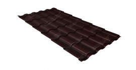 Металлочерепица кредо GL 0.45 PE RAL 8017 шоколад