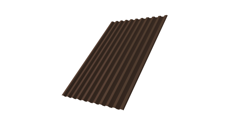Профнастил С21R 0,45 Drap TwinColor RAL 8017 шоколад
