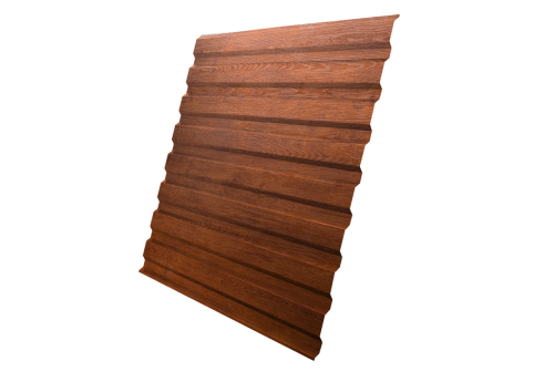 Профнастил С20A 0.45 мм Print Premium Golden Wood Fresh TwinColor