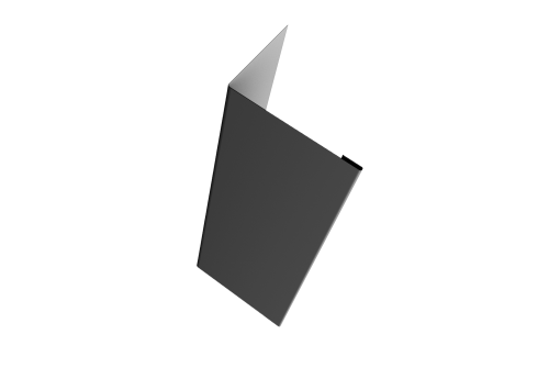 Нащельник для калиток и ворот 25х35 жалюзи Milan, Tokyo, Palermo 0,45 Drap RAL 7024 мокрый асфальт (L1,68)